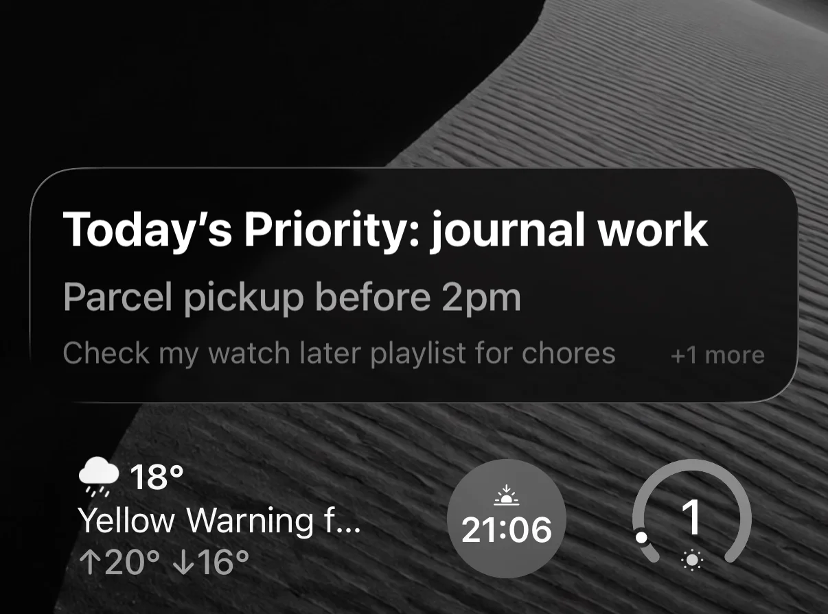 Black On My Mind Lock Screen Live Activity